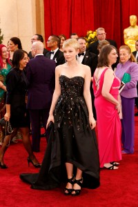 Carey Mulligan attends the 82nd annual Academy Awards at the Kodak Theatre. Mulligan wears a Prada gown with Swarovski crystal embellishment and a black satin clutch and heels from Prada along with Fred Leighton jewels (Photo by Fairchild Archive/Penske Media via Getty Images)