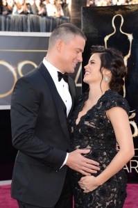 HOLLYWOOD, CA - FEBRUARY 24:  Actors Channing Tatum (L) and Jenna Dewan arrive at the Oscars at Hollywood & Highland Center on February 24, 2013 in Hollywood, California.  (Photo by Jason Merritt/Getty Images)