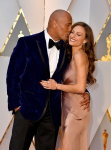 HOLLYWOOD, CA - FEBRUARY 26:  Actor Dwayne Johnson (L) and Lauren Hashian attend the 89th Annual Academy Awards at Hollywood & Highland Center on February 26, 2017 in Hollywood, California.  (Photo by Steve Granitz/WireImage)